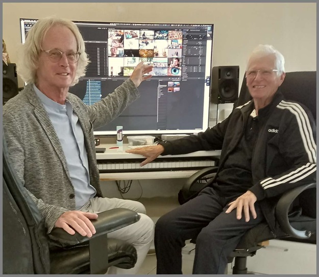 klaus pohlmann und roger dawson im studio in adeje auf teneriffa
